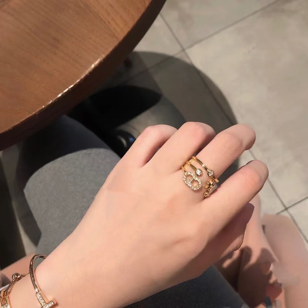 Replica Dior CD Three Layers Ring