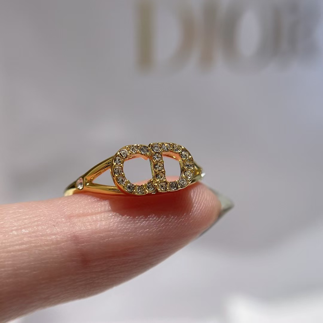 Replica Dior CD Paved Diamond Ring