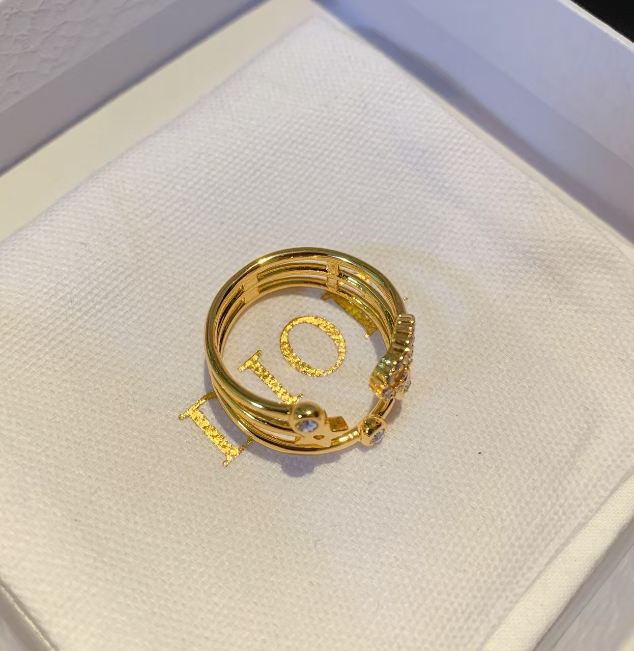 Replica Dior CD Three Layers Ring
