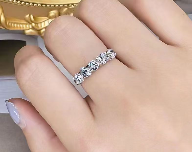 Replica Tiffany Forever Band Ring - 7 Diamonds