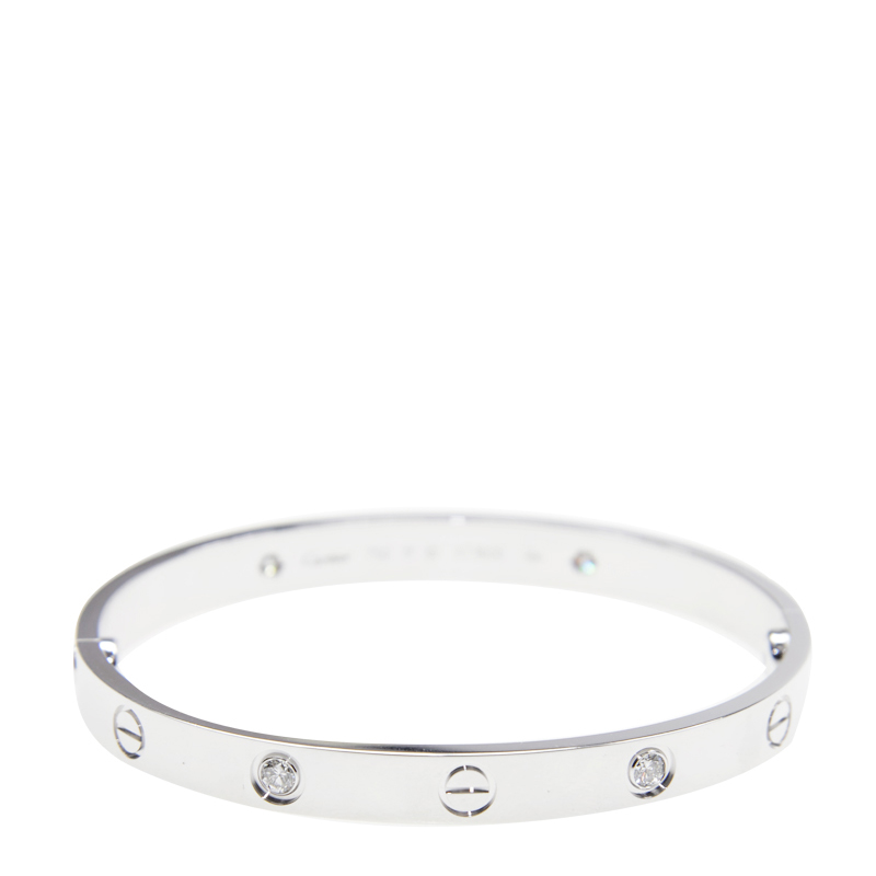 Replica NEW CARTIER LOVE BRACELET B6035818 18kt WHITE GOLD  SILVER