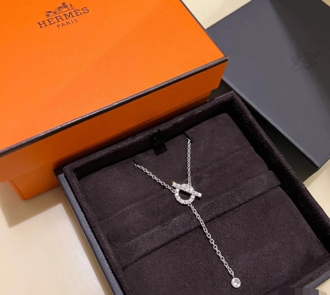 Replica Hermes Q Tassel Y Style Necklace