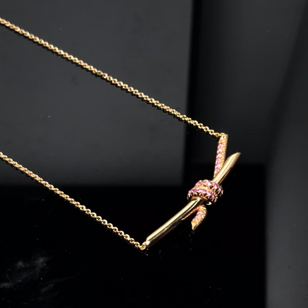 Replica Tiffany Knot Pendant Necklace
