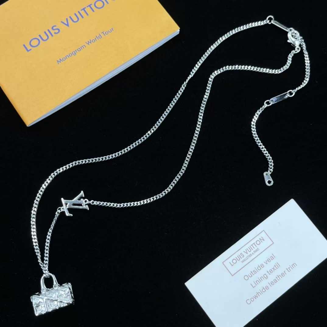 Replica Louis Vuitton Bag Pendant Necklace