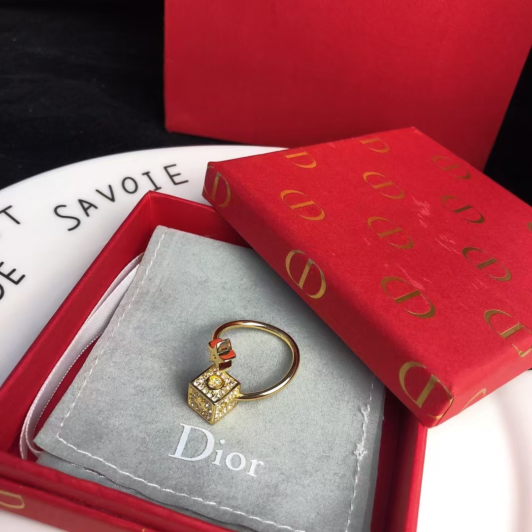 Replica Dior Cube and Star Open Ring