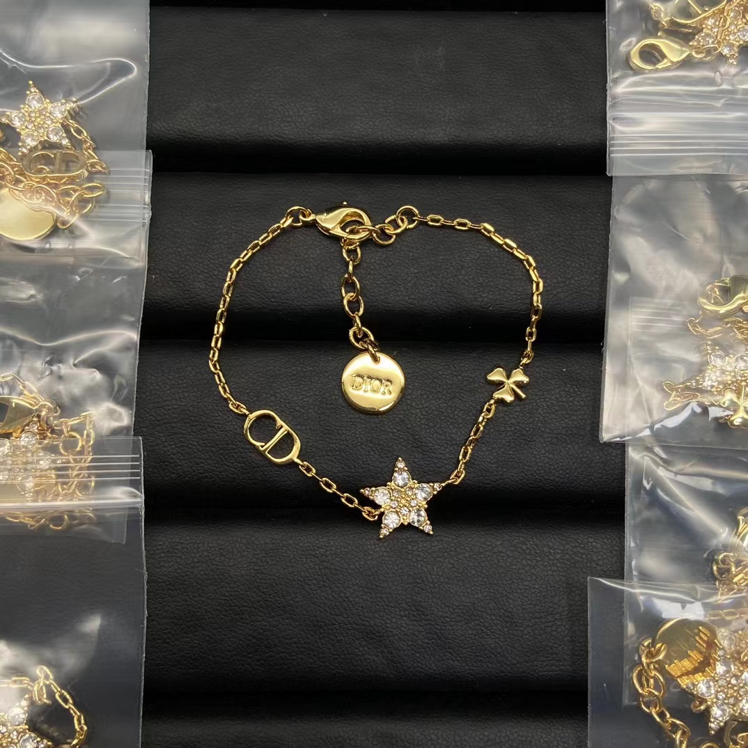 Replica Dior CD Star Four Leaf Clover Bracelet