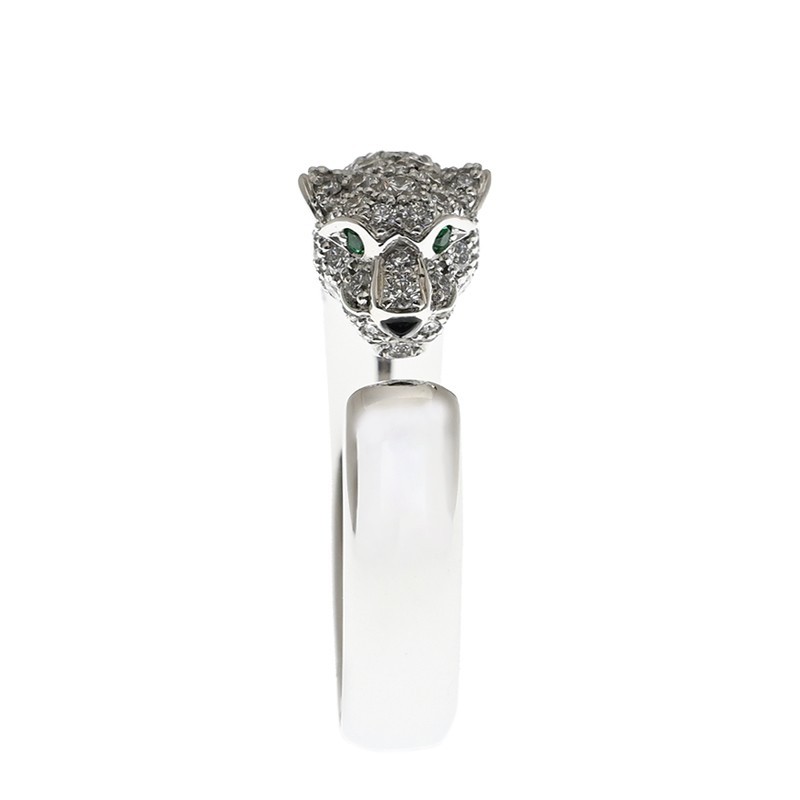 Replica NEW CARTIER PANTHÈRE DE CARTIER RING N4765954 18kt WHITE GOLD & DIAMONDS  SILVER