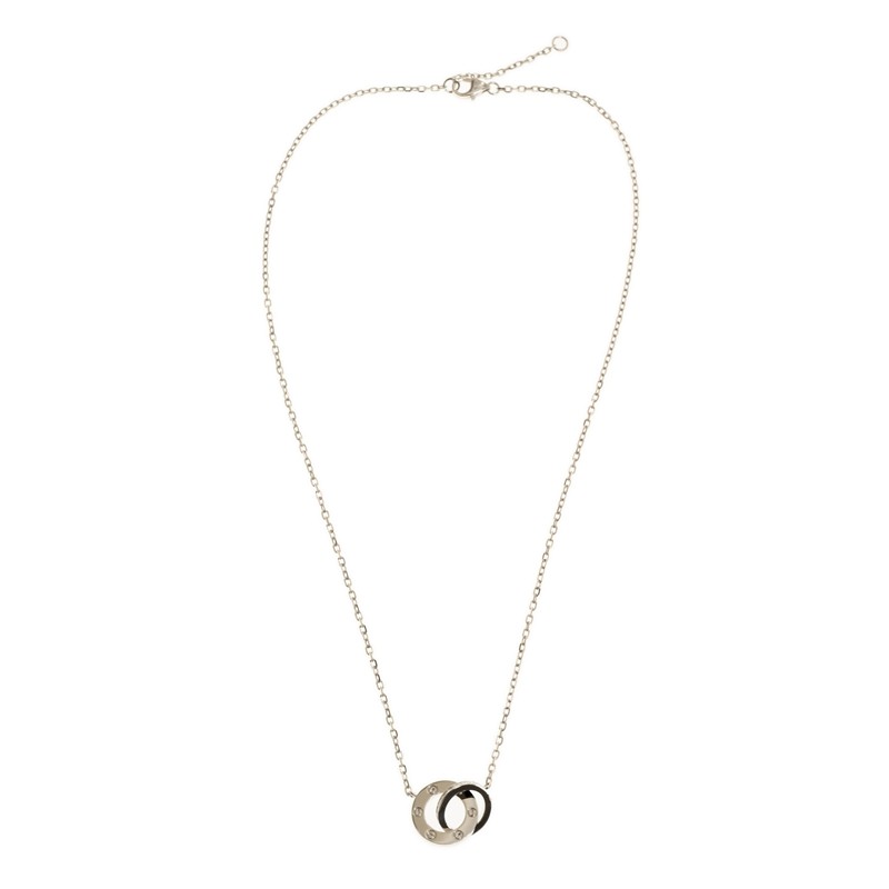 Replica NEW CARTIER LOVE NECKLACE B7216300  SILVER 18kt WHITE GOLD