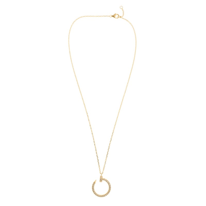 Replica NEW CARTIER JUSTE UN CLOU NECKLACE B7224511 GOLD 18kt YELLOW GOLD & DIAMONDS