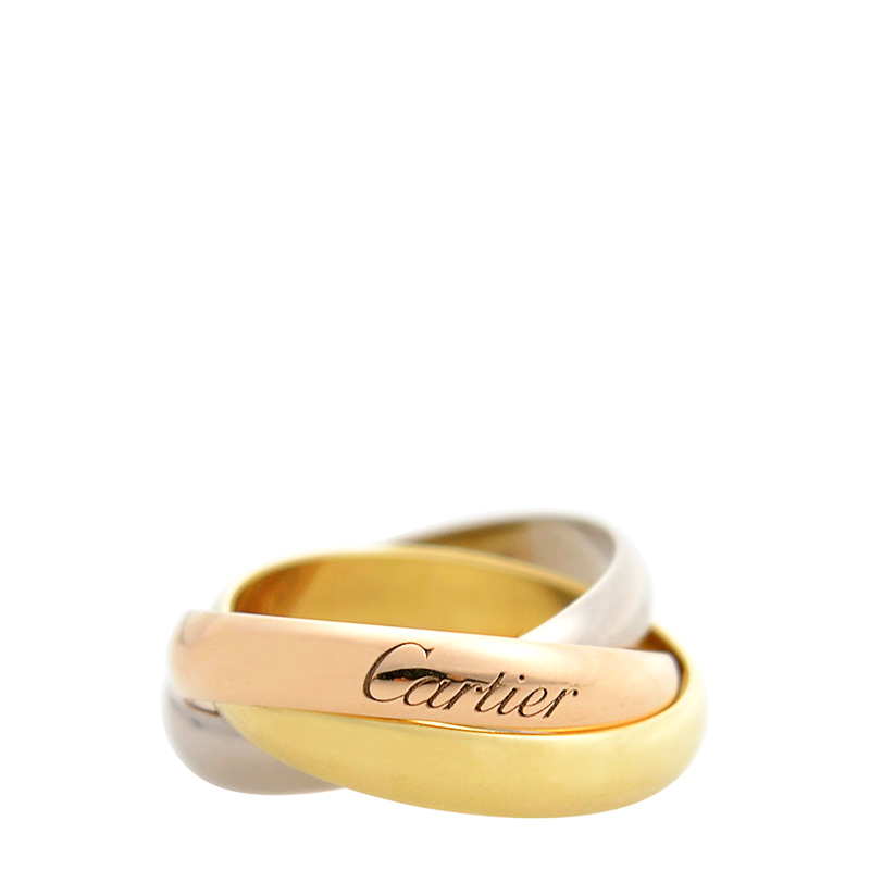 Replica NEW CARTIER TRINITY RING B4052752 18kt ROSE GOLD & WHITE GOLD & YELLOW GOLD GOLD/SLIVER