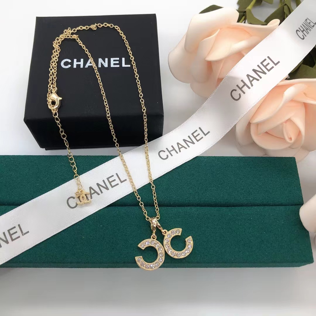 Replica Chanel Separate Double C Pendant Necklace