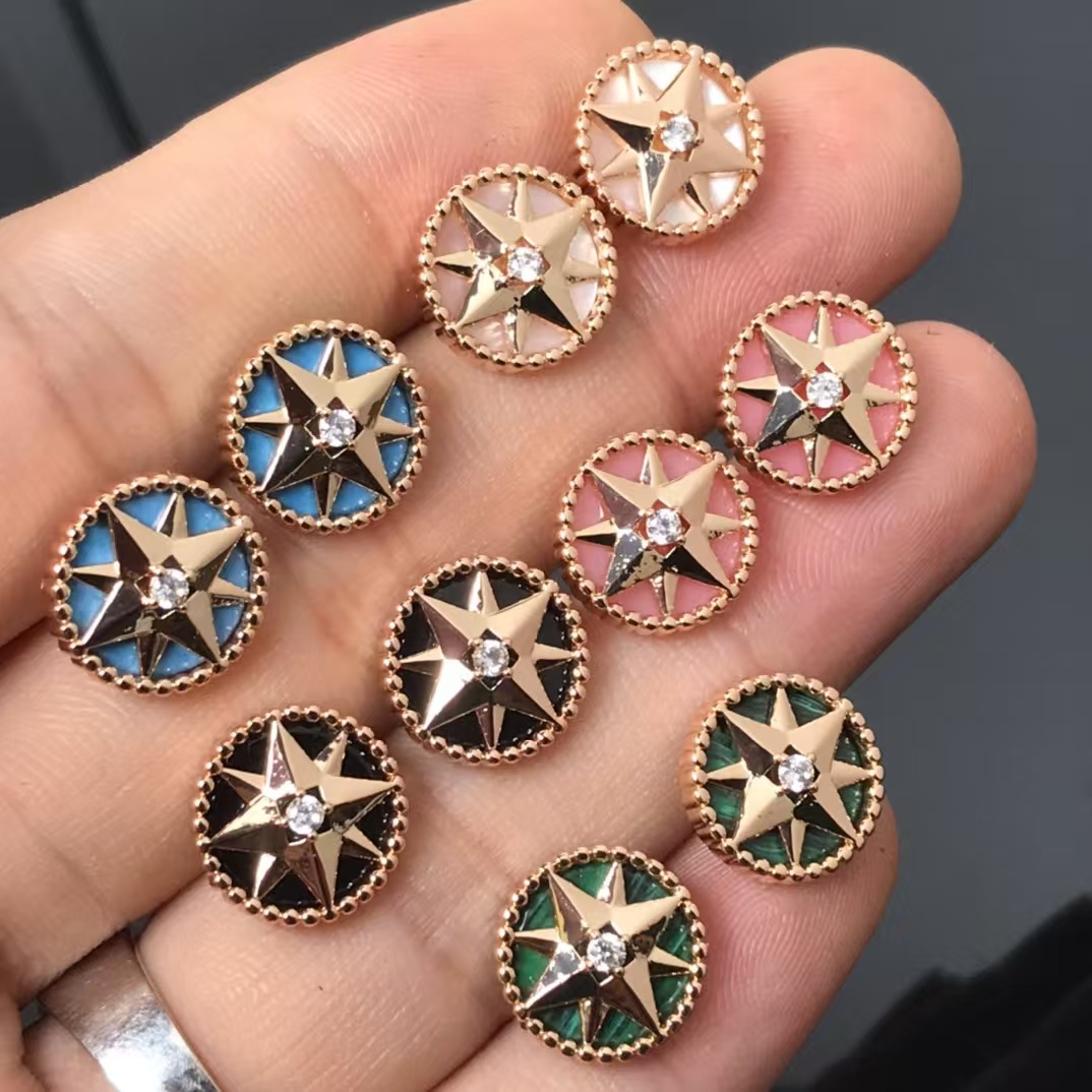 Replica Dior Rose Des Vents Earrings - Small