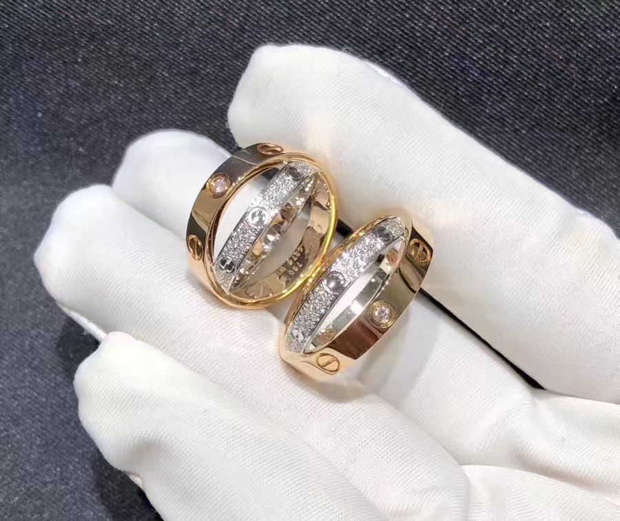 Replica Cartier LOVE Ring - Mixed Metal Color