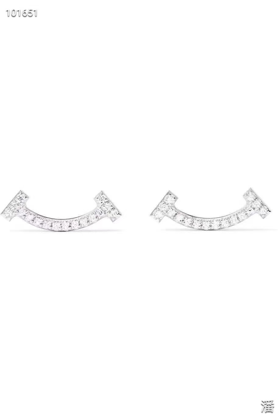 Replica Tiffany T Smile With Diamond Earrings