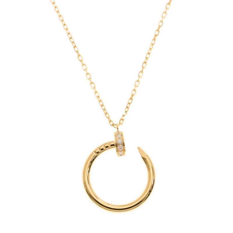 Replica NEW CARTIER JUSTE UN CLOU NECKLACE B7224511 GOLD 18kt YELLOW GOLD & DIAMONDS