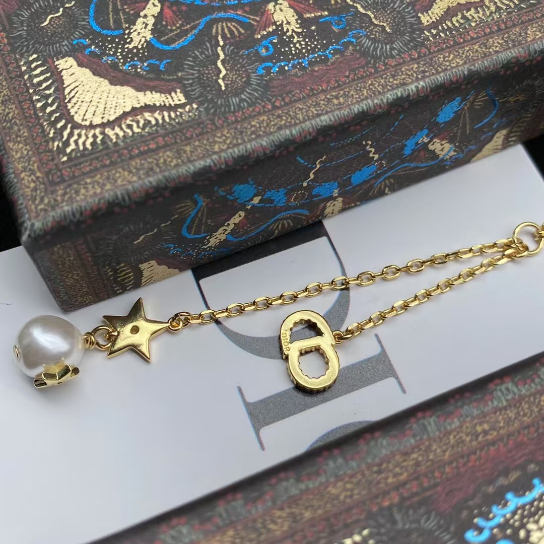 Replica Dior Star Pearl Long Drop Y Necklace
