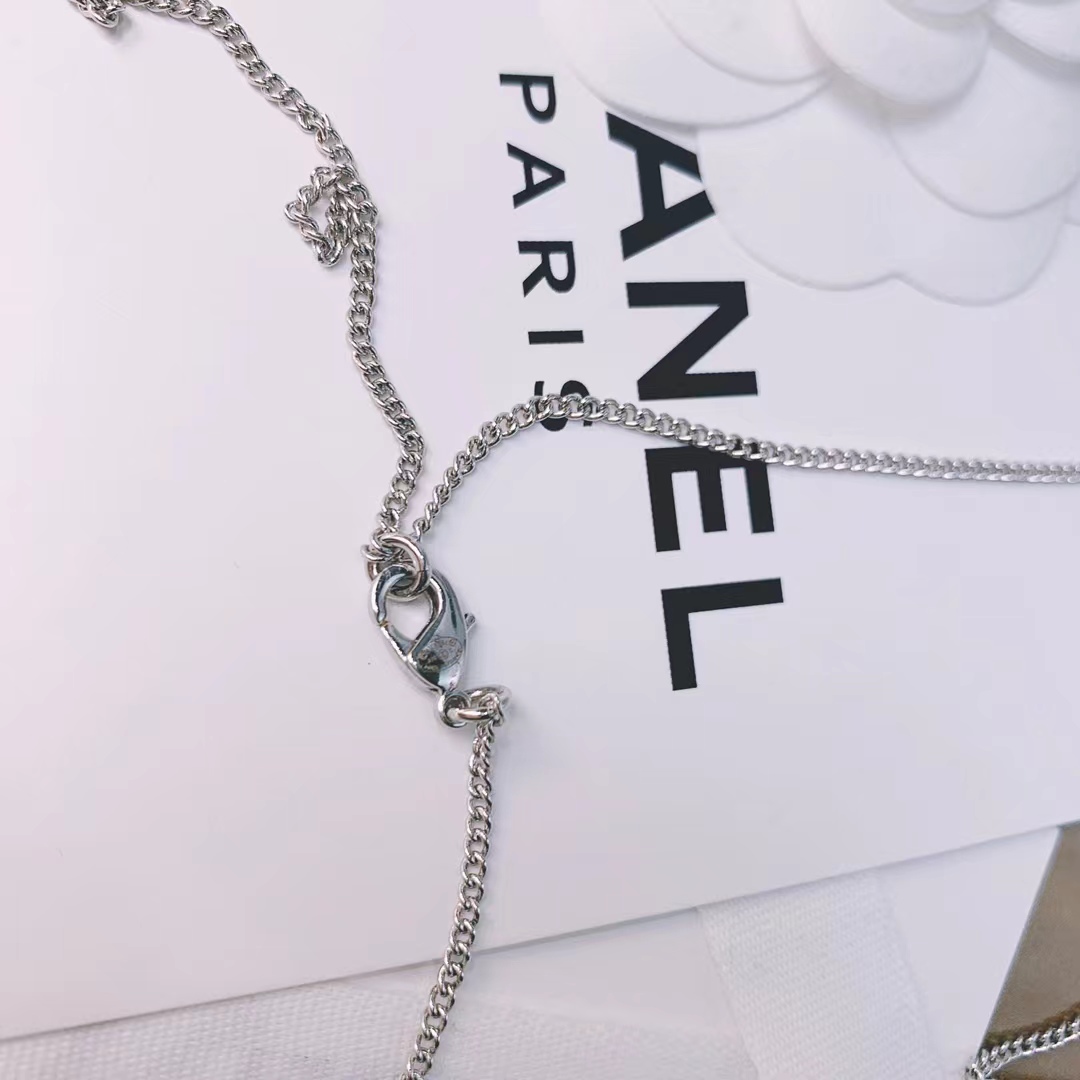 Replica Chanel Silver Color Tassel Pendant Necklace