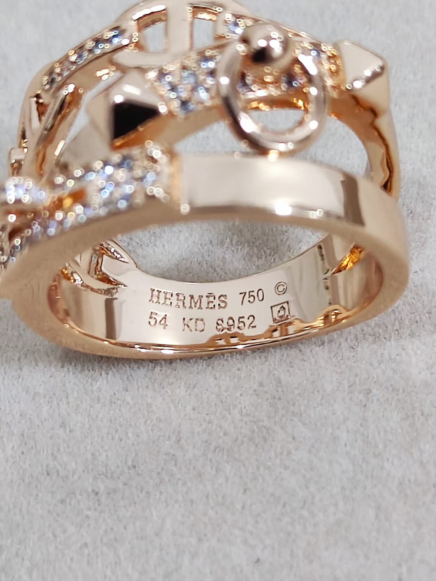 Replica Hermes Chaine D'ancre Enchainee Ring