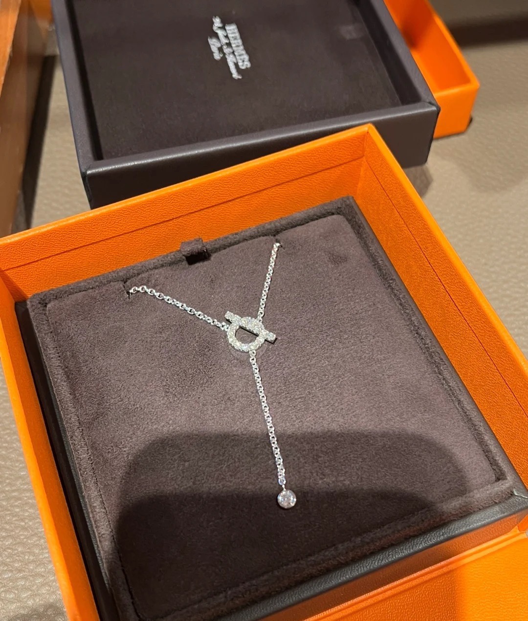 Replica Hermes Q Tassel Y Style Necklace