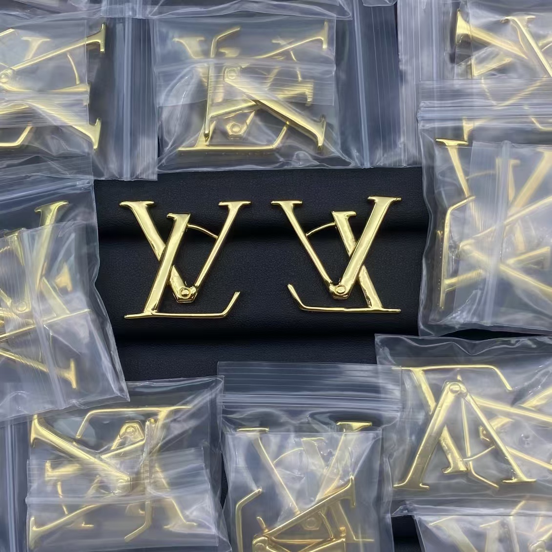 Replica Louis Vuitton Large LV Letter Earrings