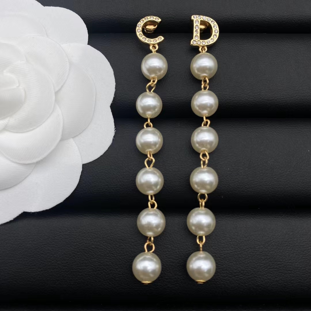 Replica Dior Pearl Tassel Earring