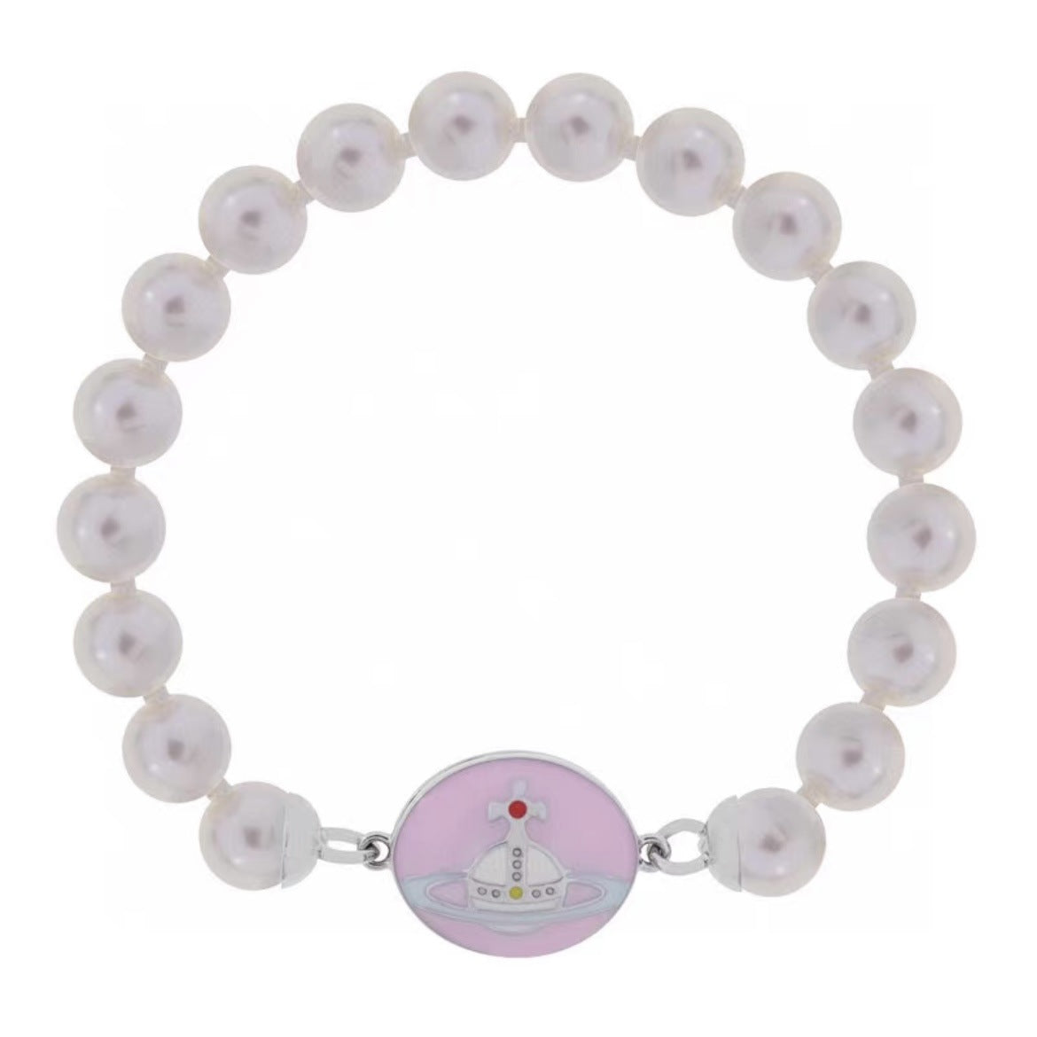 Replica Vivienne Westwood Enamel Epoxy Saturn Bracelet