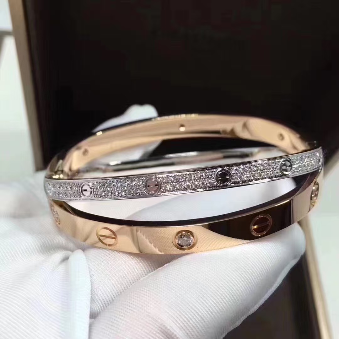 Replica Cartier Cross Mixed Metal Color LOVE Bracelet