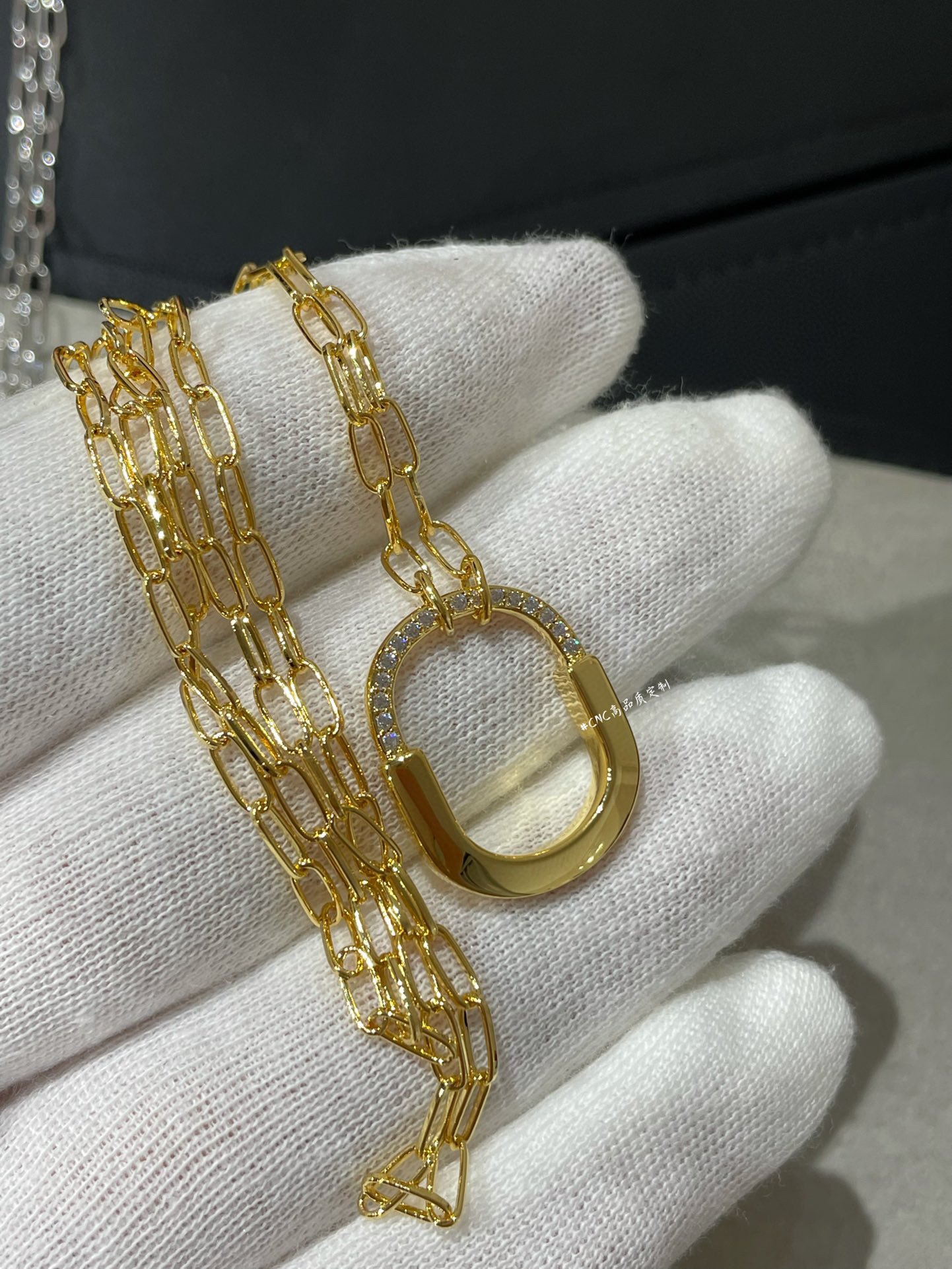 Replica Tiffany Long Lock Pendant Necklace