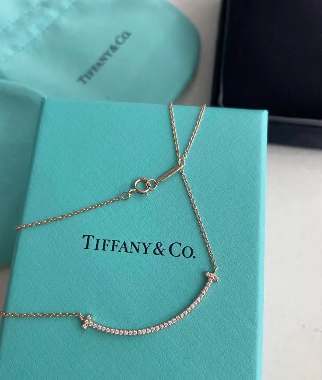Replica Tiffany T Smile Pendant Necklace