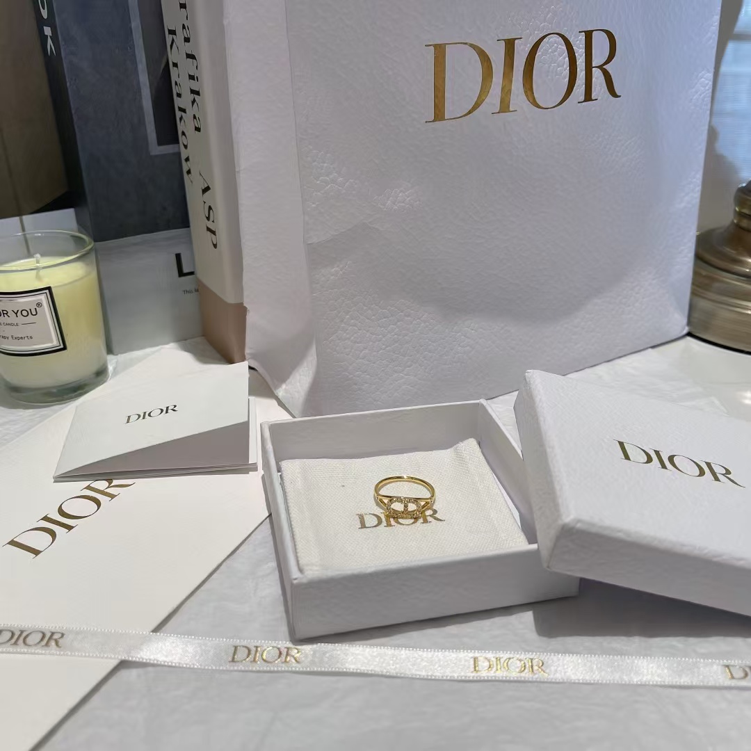 Replica Dior CD Paved Diamond Ring