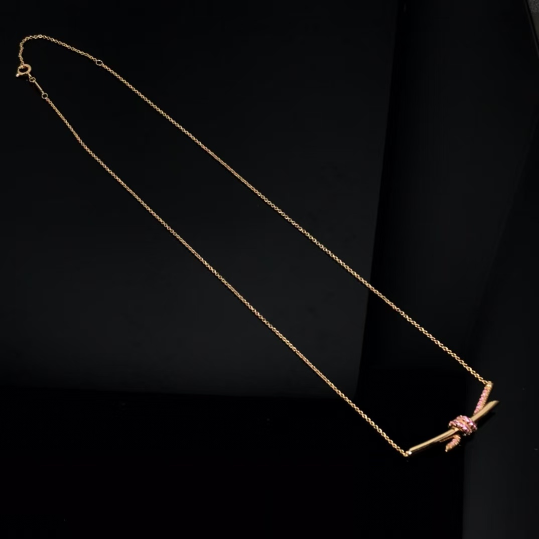 Replica Tiffany Knot Pendant Necklace