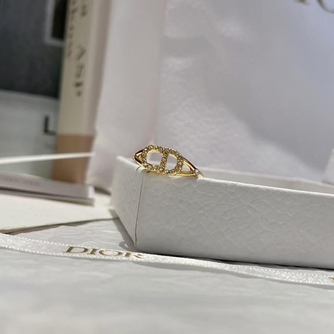 Replica Dior CD Paved Diamond Ring