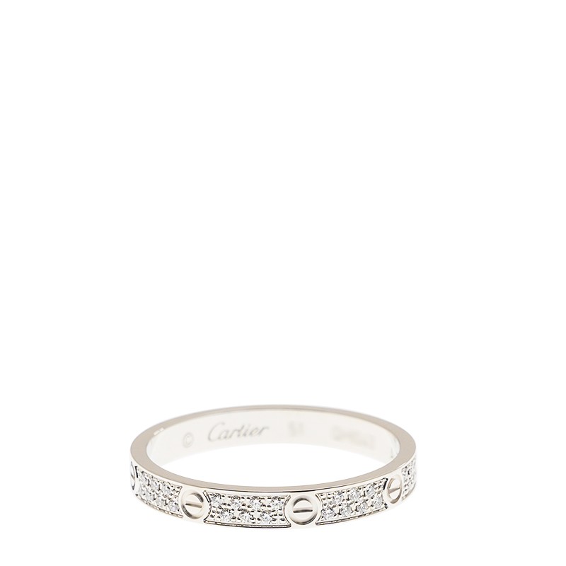Replica NEW CARTIER LOVE RING B4218251 18kt WHITE GOLD & DIAMONDS  SILVER