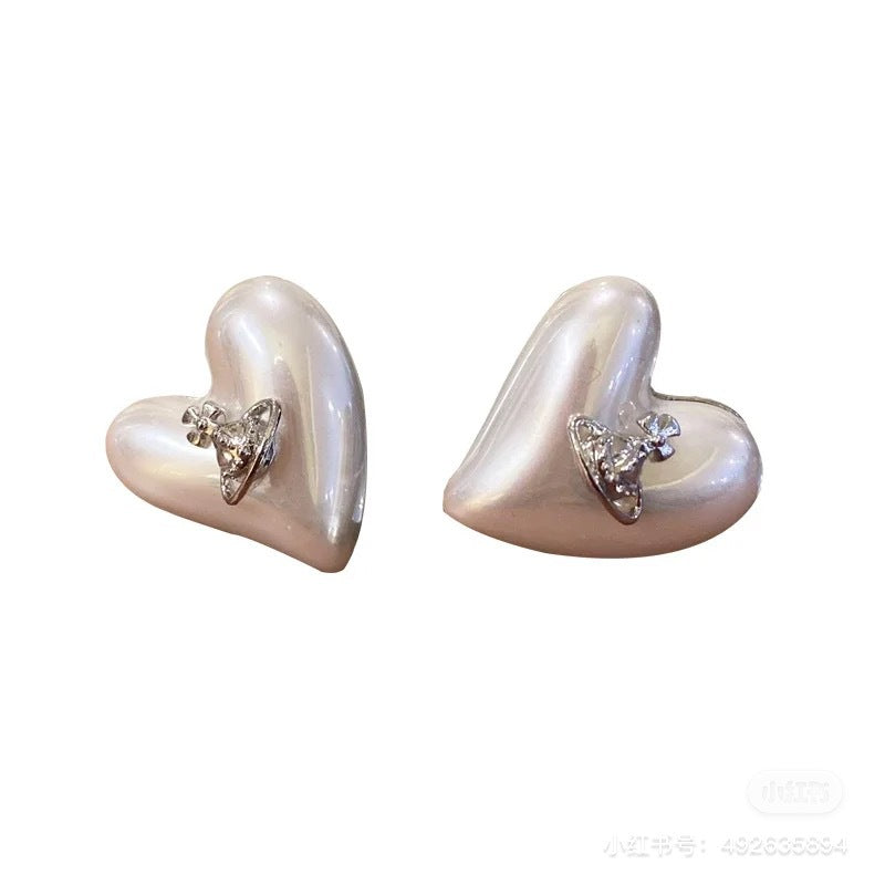 Replica Vivienne Westwood Heart Saturn Earrings