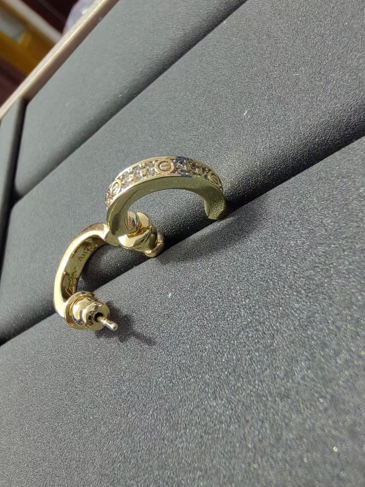 Replica Cartier C Shape Earrings