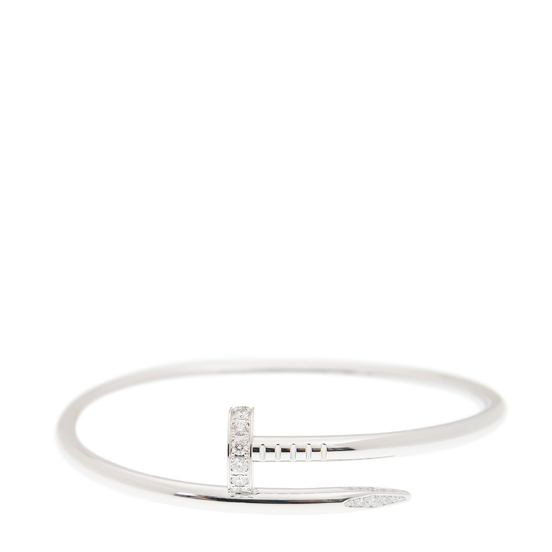 Replica NEW CARTIER JUSTE UN CLOU BRACELET B6048716 18kt WHITE GOLD  SILVER