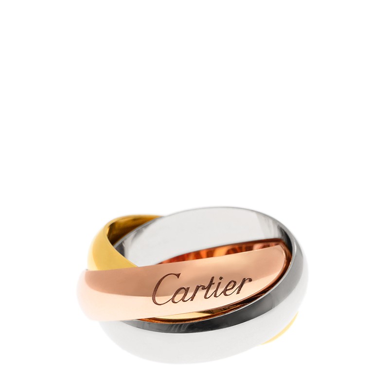Replica NEW CARTIER TRINITY RING B4052854 18kt ROSE GOLD & WHITE GOLD & YELLOW GOLD PINK GOLD/SILVER