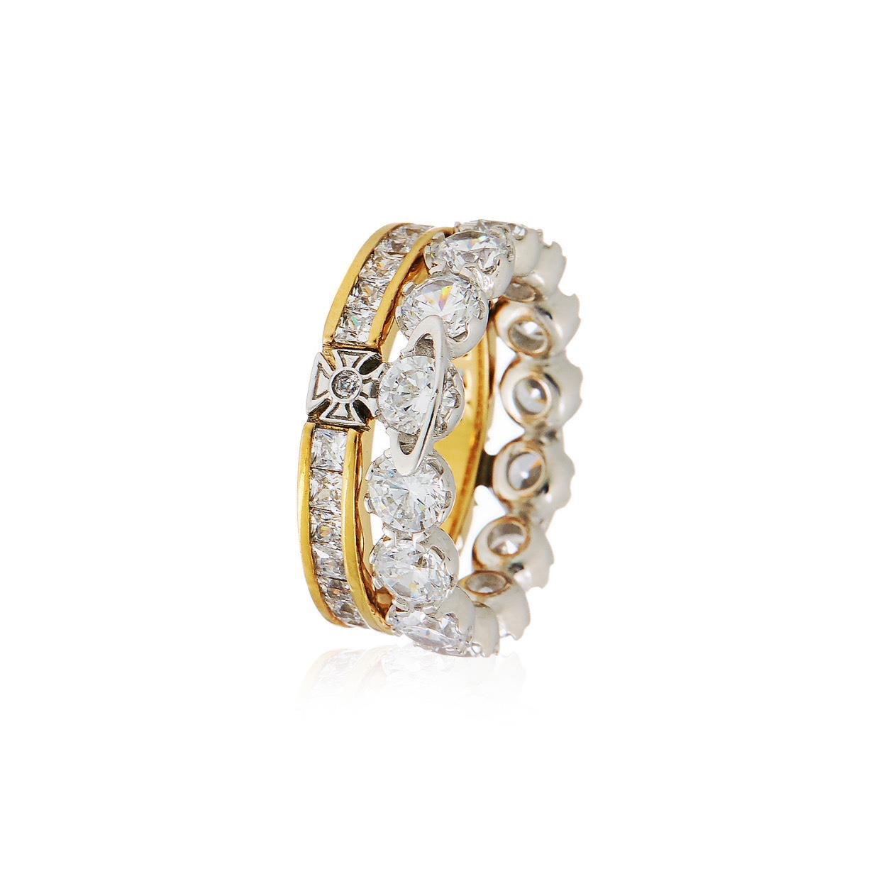 Replica Vivienne Westwood Multi Wear Way Stacked Ring
