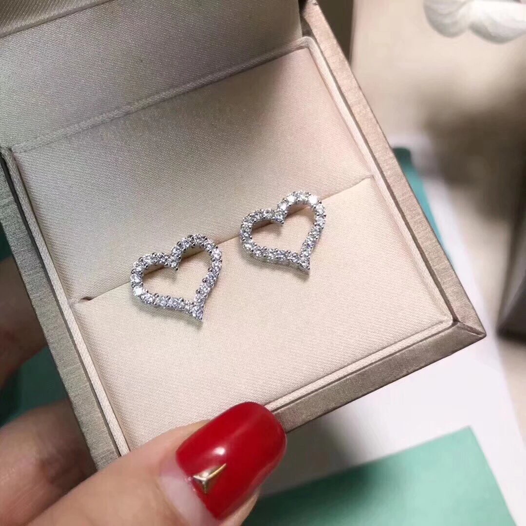 Replica Tiffany Heart Earrings