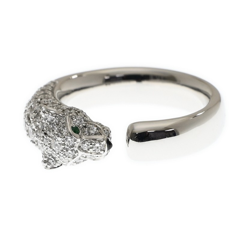Replica NEW CARTIER PANTHÈRE DE CARTIER RING N4765952 18kt WHITE GOLD & DIAMONDS  SILVER