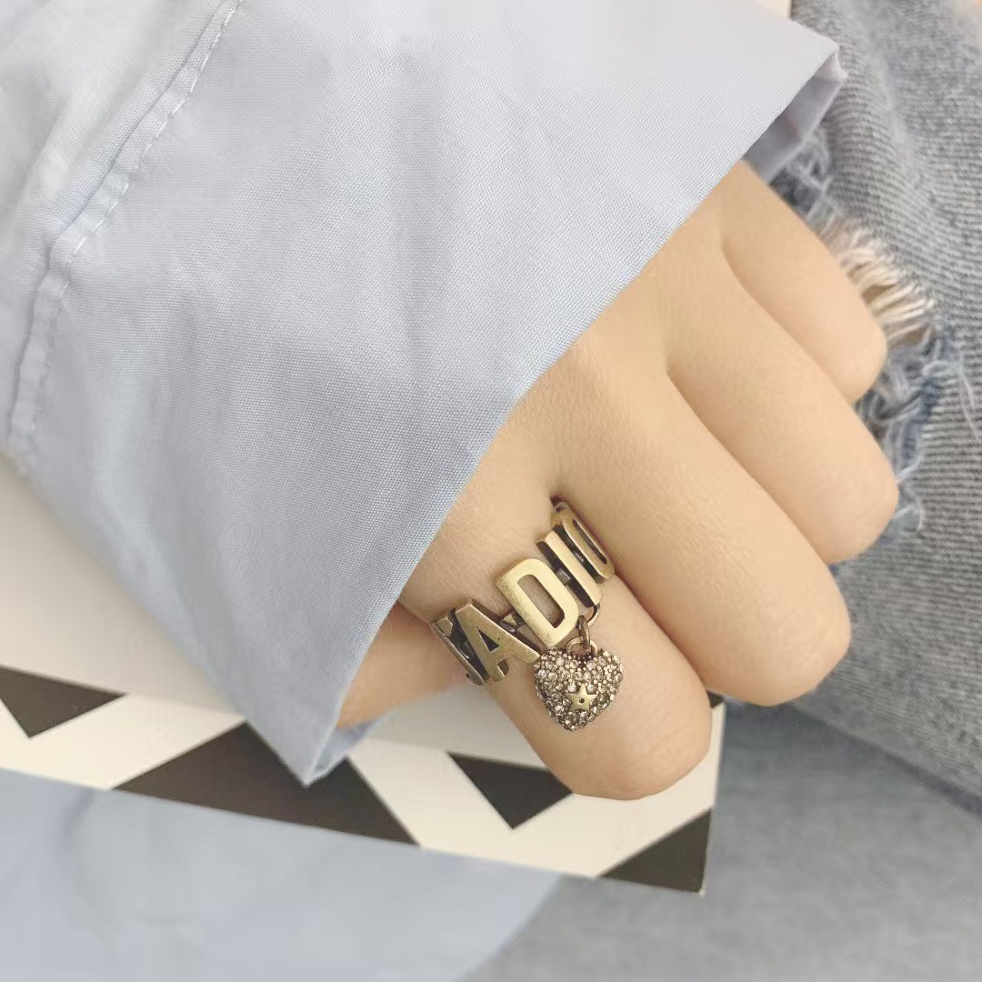 Replica Dior JADIOR Heart Dangle Ring