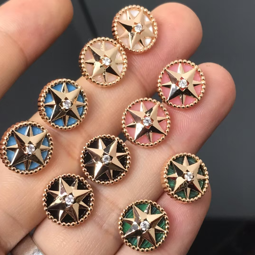 Replica Dior Rose Des Vents Earrings - Small