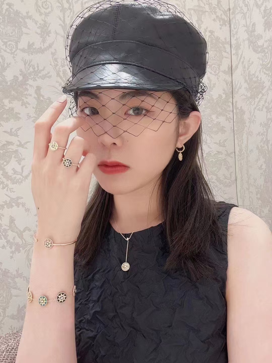 Replica Dior Rose Des Vents Compass Pendant Y Necklace
