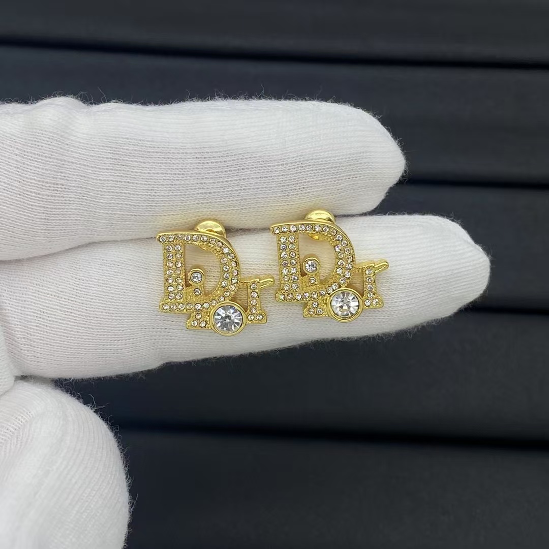 Replica Dior Diamond Paved Earring Stud