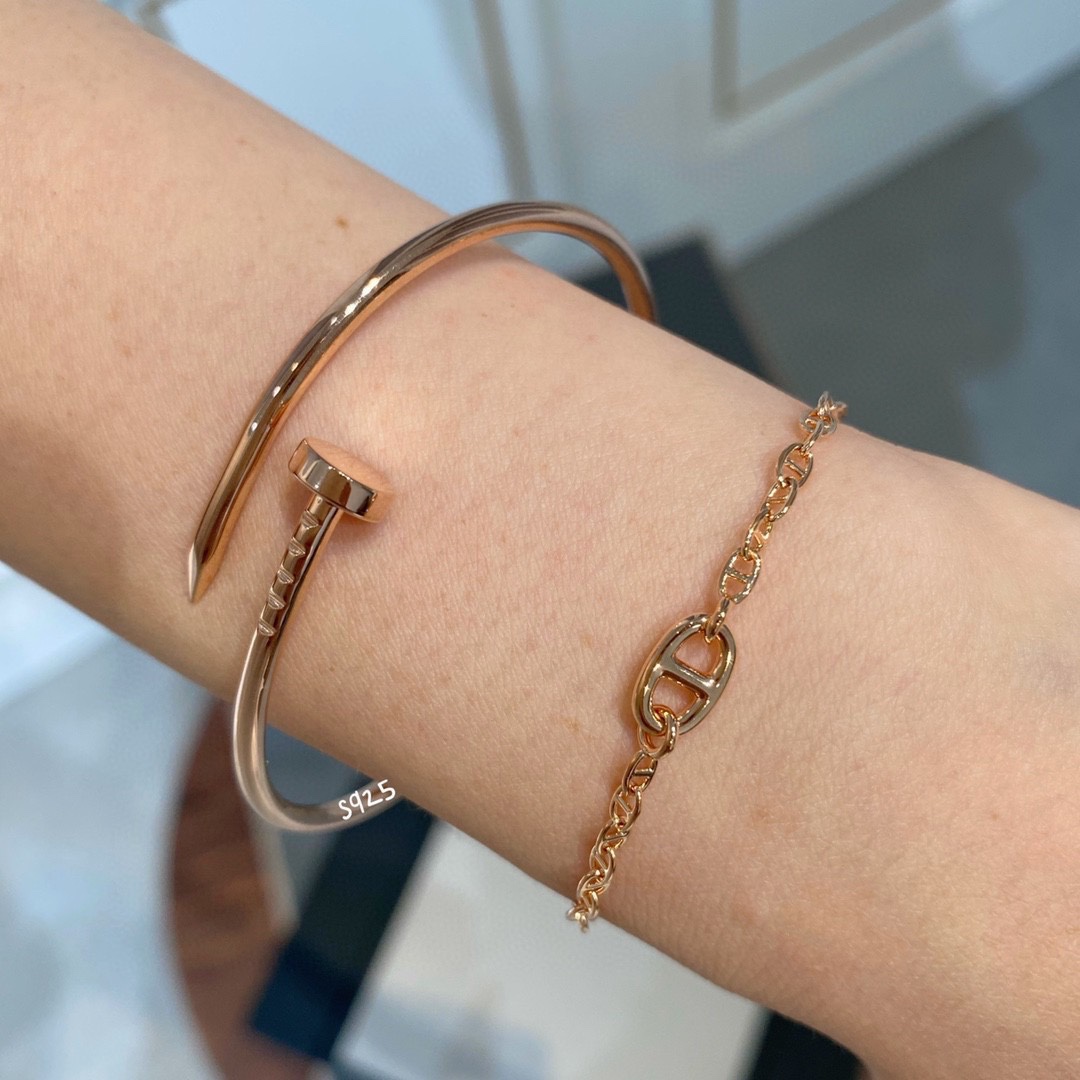 Replica Hermes OT Clasp Pig Nose Bracelet