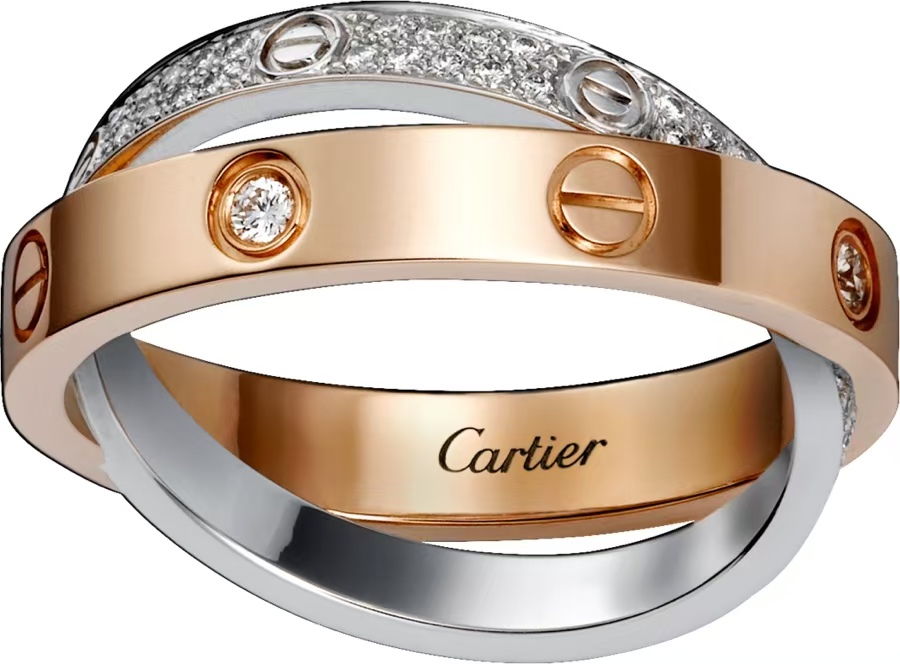 Replica Cartier LOVE Ring - Mixed Metal Color