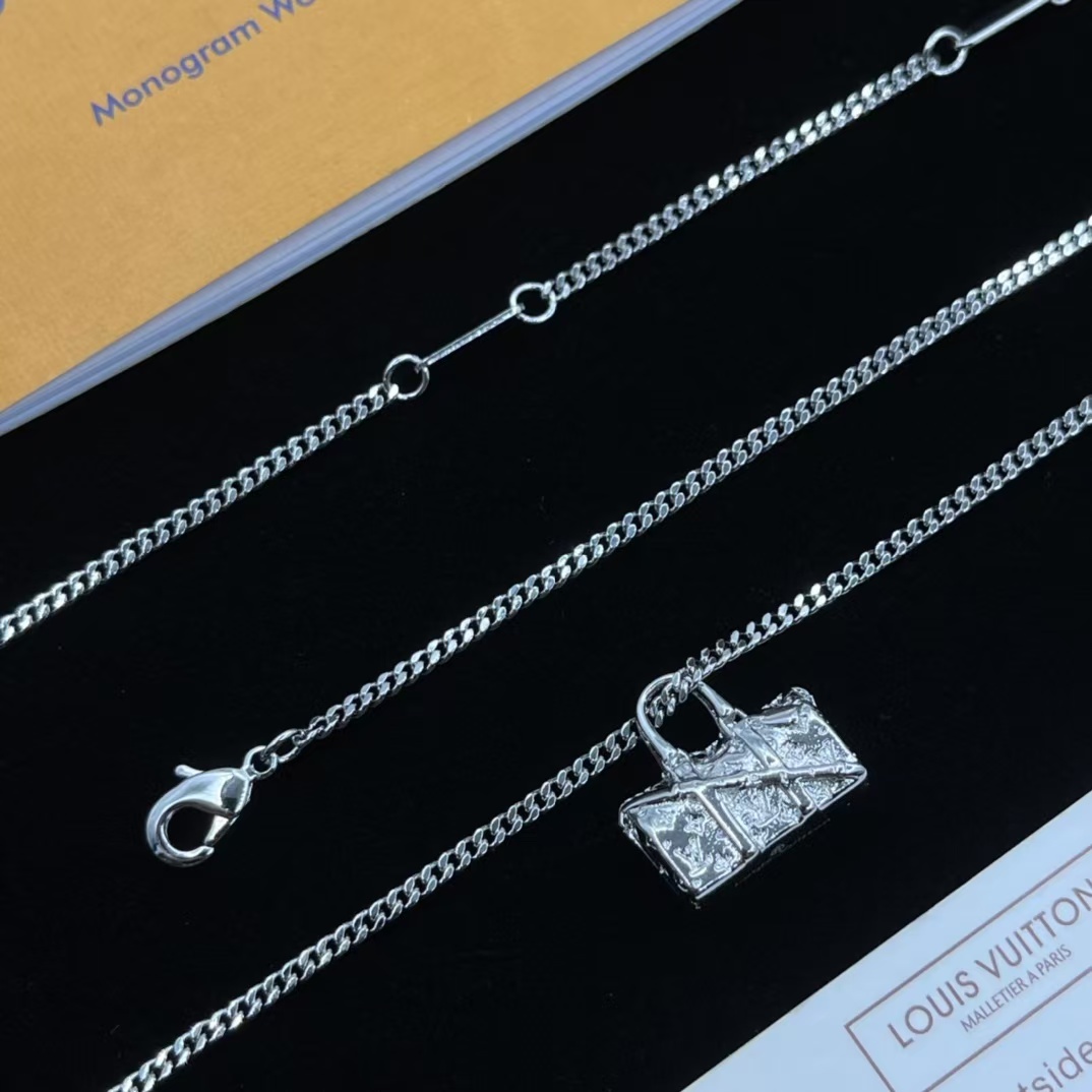 Replica Louis Vuitton Bag Pendant Necklace