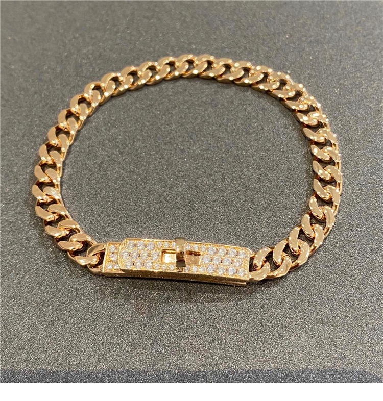 Replica Hermes Cuban Chain Pig Nose Bracelet