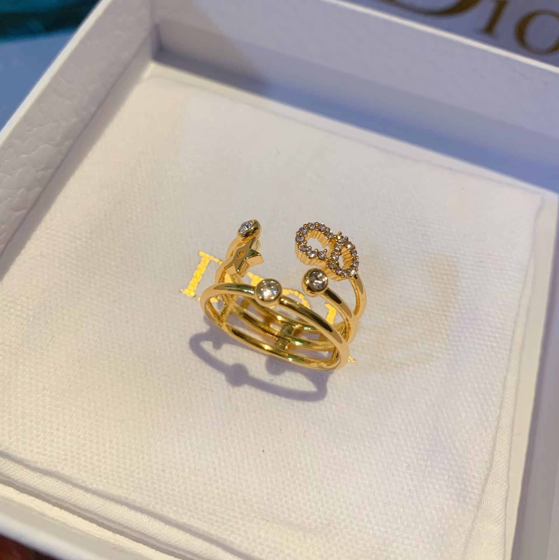 Replica Dior CD Three Layers Ring