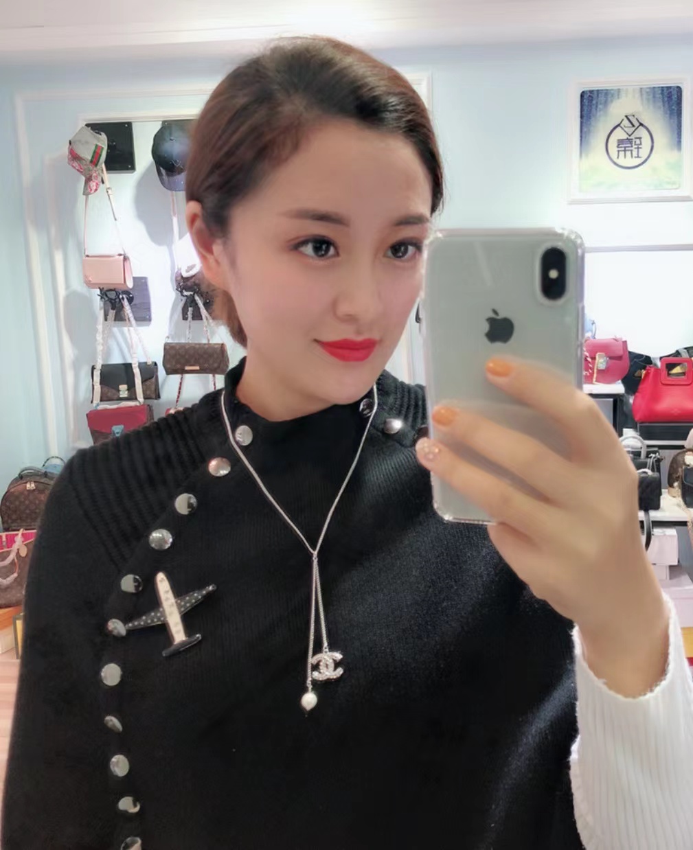 Replica Chanel Silver Color Tassel Pendant Necklace